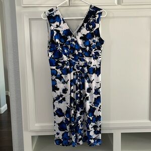 Black and blue business casual dress